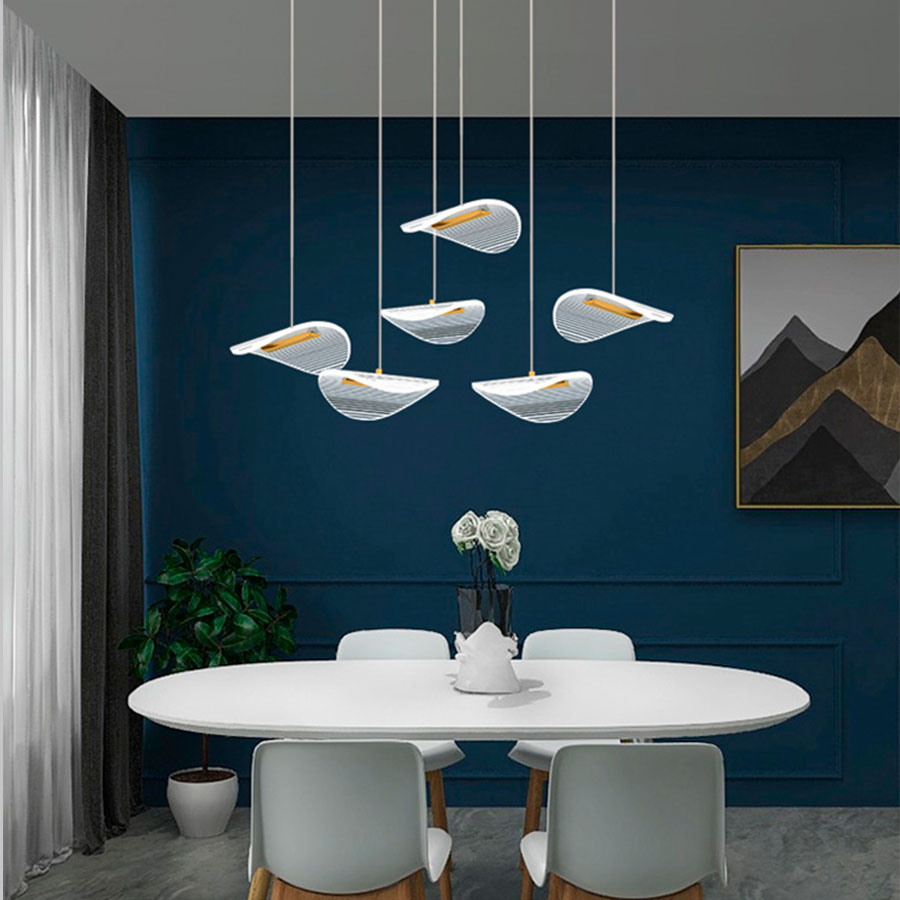 Lámpara led colgante Lyson con luz cálida