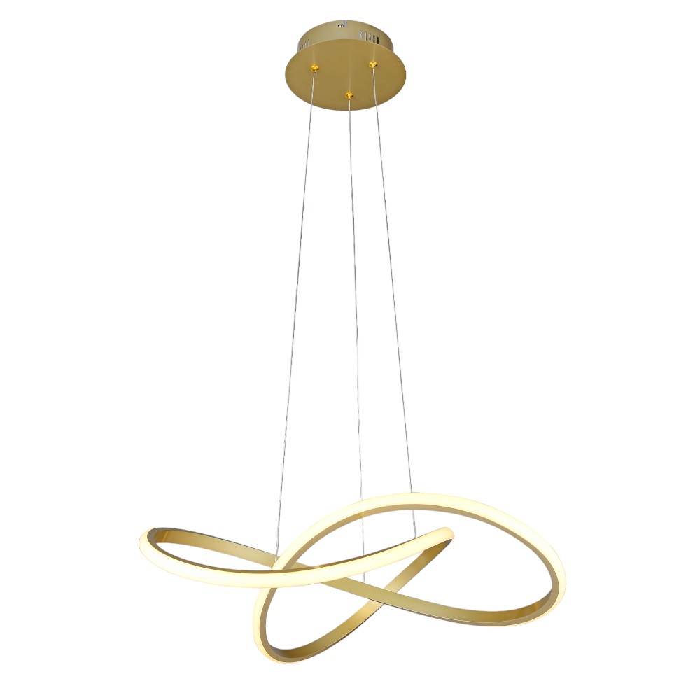 Lámpara LED colgante Theodora gold luz calida 30W