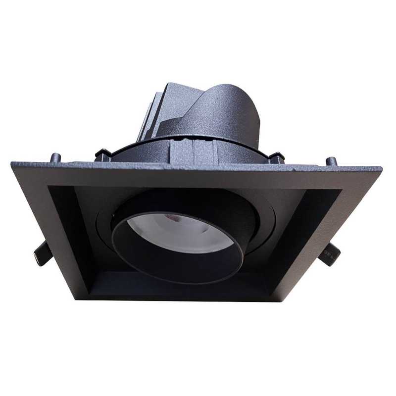 Módulo led dirigible cuadrado negro 4000K 137x100mm